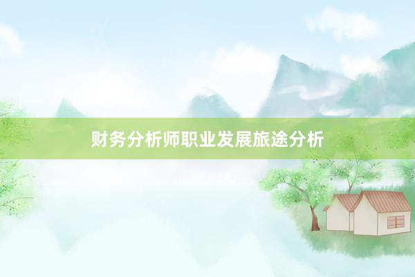 财务分析师职业发展旅途分析